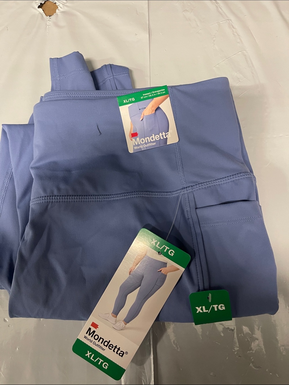 Mondetta Light Periwinkle Pocket Performance Leggings - Picture 1 of 1